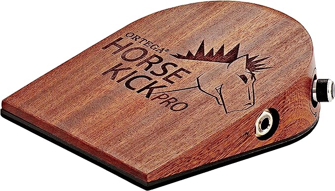 Ortega Guitars Digital Singer-Songwriter Percussion Stomp Box with 5 Samples (HORSE KICK PRO)