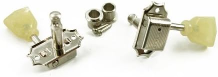 Kluson SD90SLN Tuners, 3 Per Side, Gibson Style, Nickel/Pearl
